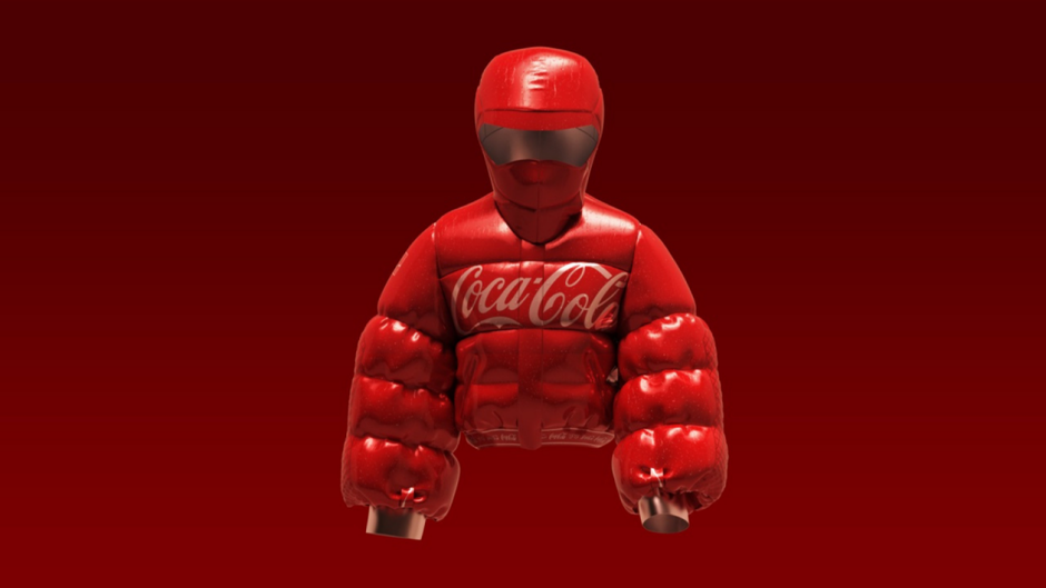 futuristic Coca-Cola Bubble Jacket Wearable