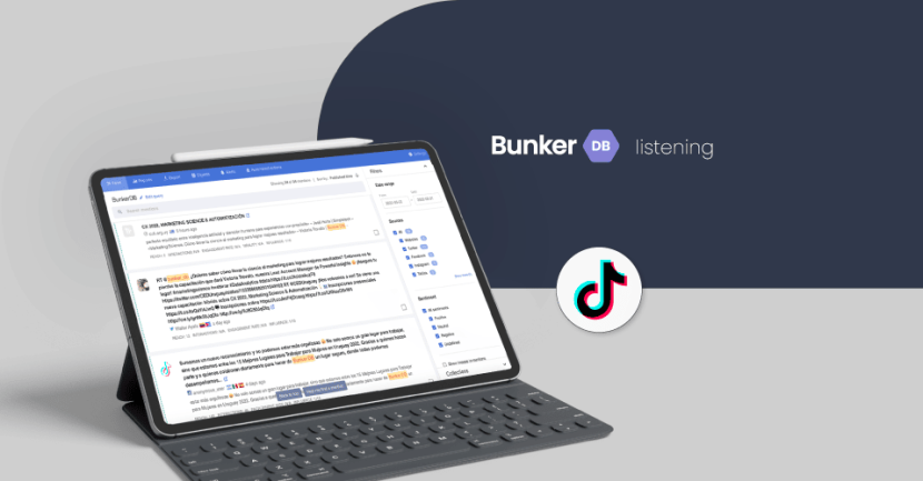 Bunker DB Listening ahora monitorea menciones en TikTok
